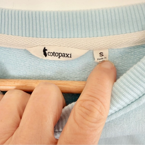 cotopaxi Do Good Graphic Sweatshirt Ice Blue Crew Size S - Picture 4 of 6